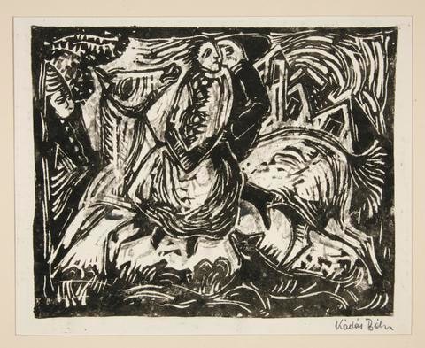 Couple Riding on Horseback