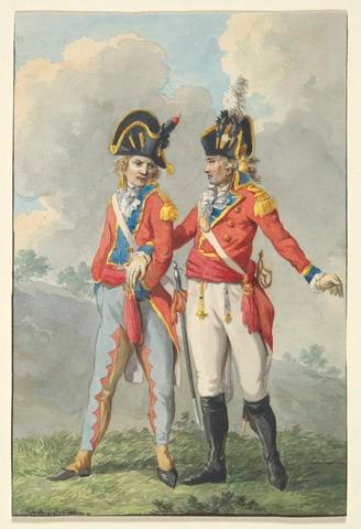 Two Subaltern Officers of the Batavian Army