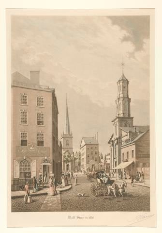 Wall Street in 1820