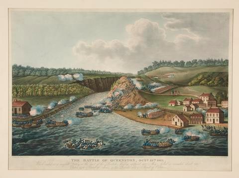 The Battle of Queenstown, Oct. 13, 1813, published for J. Jenkins Martial Achievements