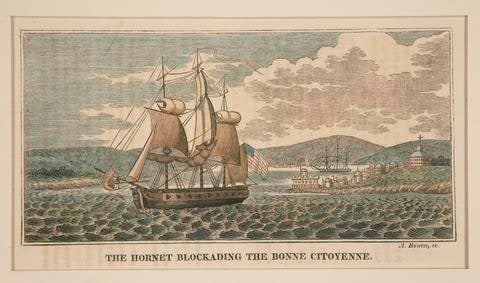 The Hornet Blockading the Bonne Citoyenne, one in a series of eight
