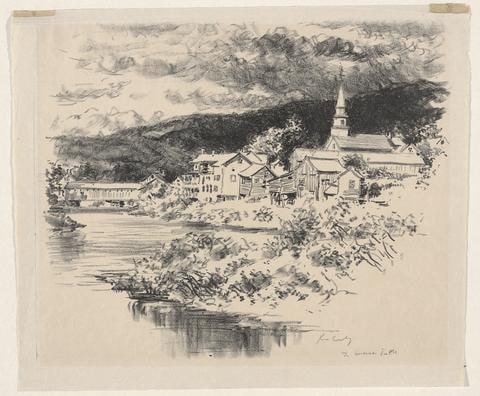 Village on a Lake