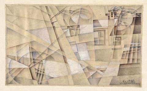 Winter Landscape (Winter Landschaft) (geometrical abstraction)