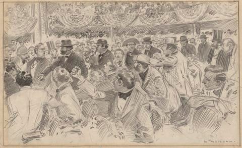 Election Convention, for illustration in Century magazine
