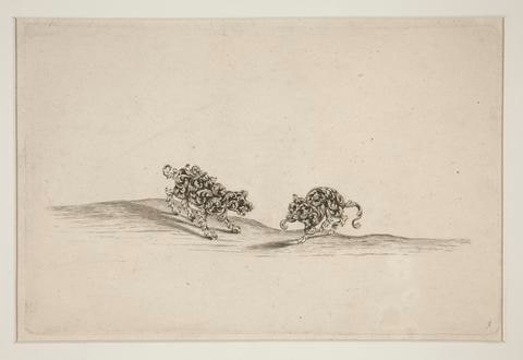 Dog and Cat, plate 3 from Ornaments Composed of Animals