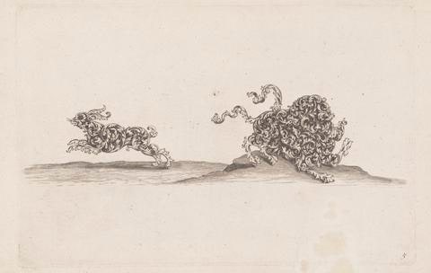 Lion and Hare, plate 5 from Ornaments Composed of Animals