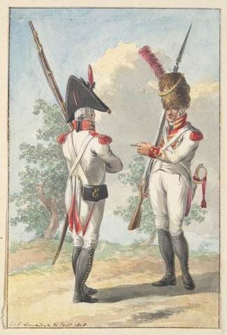 Two Soldiers of the Dutch Royal Grenadier Guard