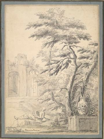 Landscape with Seated Figure