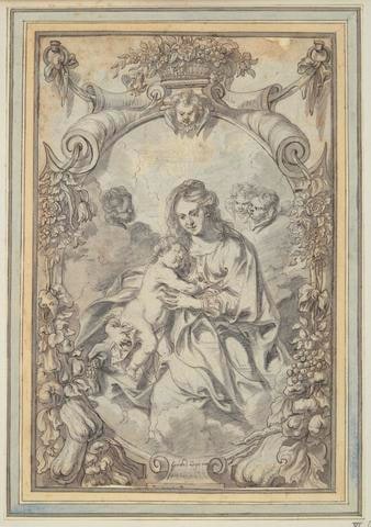 Madonna within Ornamental Frame