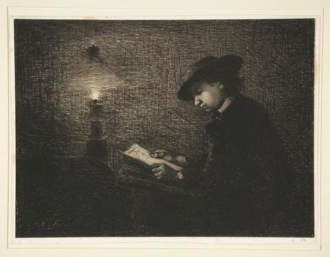 La Lecture a la Lampe