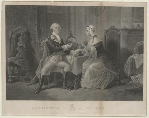 Washington and his Mother, after H. Brueckner