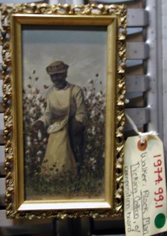 Black Man Picking Cotton