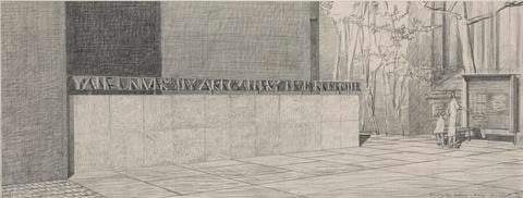 Architectural Drawing for the Yale University Art Gallery, 1111 Chapel Street