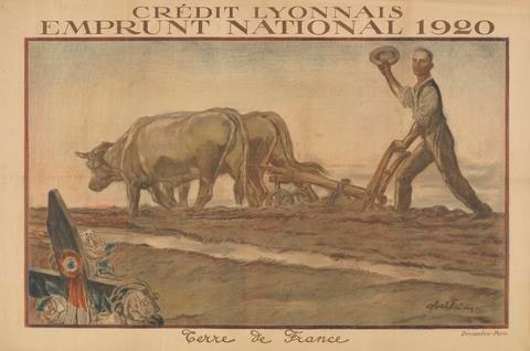 Crédit Lyonnais, Emprunt National 1920, Terre de France (Lyon Credit, National Loan 1920, Land of France)