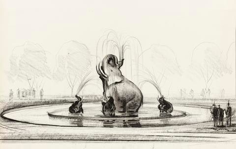 Design for Benjamin Franklin Parkway Fountain