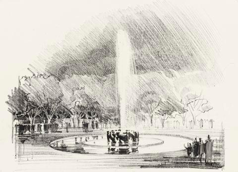 Design for Benjamin Franklin Parkway Fountain