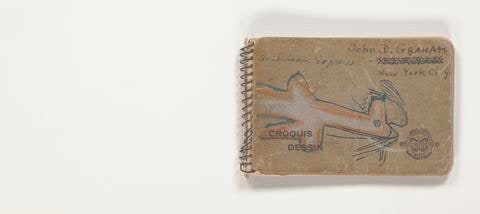 Sketchbook. 24 leaves and covers (covers also are covered with art)
