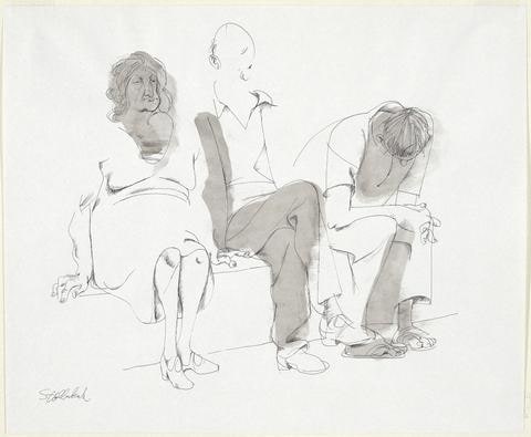 Untitled (seated figures)