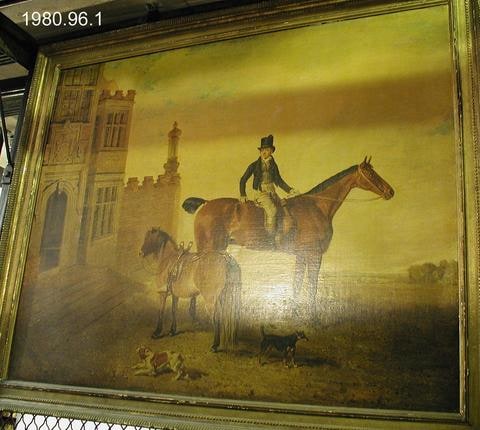 Mounted Groom Awaiting Companion