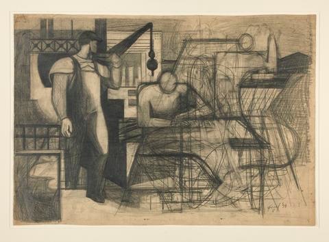 Study for Mural in Social Security Building, Washington, DC