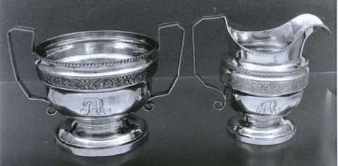 Sugar bowl and creamer set