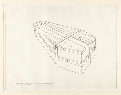 Plan for My Coffin With Extra One Tied Underneath to Contain Art Critic