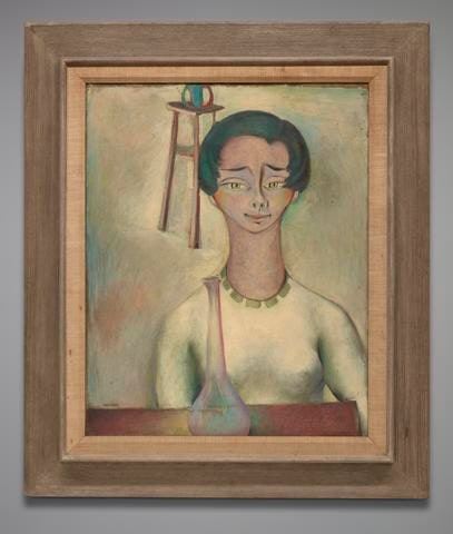 A. Portrait of a Woman (recto) B. Woman with Warriors on Horseback (verso; unfinished)