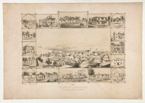 View of Honolulu from the Catholic Church (No. 2)