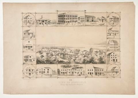 View of Honolulu, From the Catholic Church (No. 4)