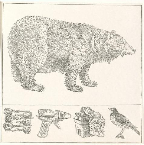 Bear with Predella, from the Rubber Stamp Portfolio (1977)