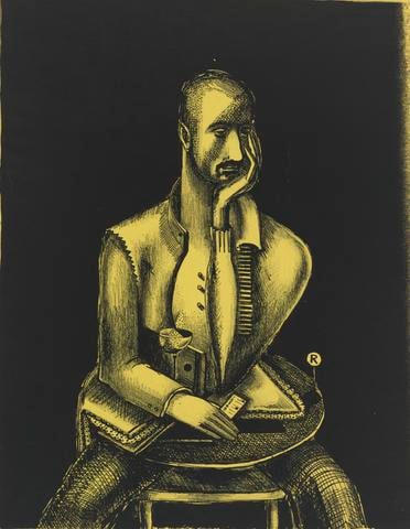 Man Seated at Table No. 2