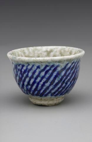 Cord-impressed Guinomi (big gulp) Sake Cup