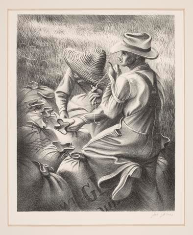 Binding Sacks of Wheat