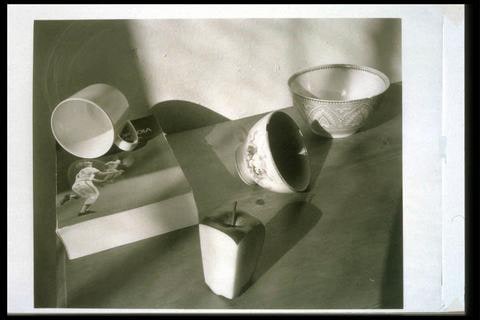Untitled, [Bowls, Apple, Baseball Book]