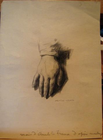 Study of Anatole France's Right Hand