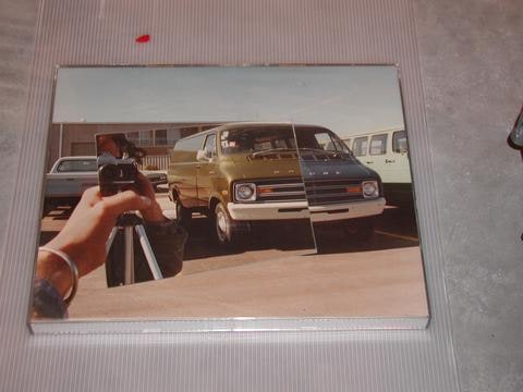 Untitled [Light Green Panel Truck]
