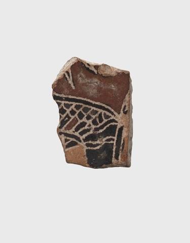 Attic sherd of part of a sphinx's wing