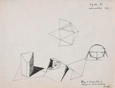 Geometric Design for Yale University Art Gallery (Play on the Combination of Pentagonal Dodecahedron)
