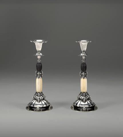 Pair of Candlesticks from a Console Set