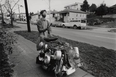 Photo-documentation of the street activity, "Vegetable Currency"