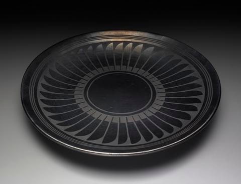 Plate with Feathers