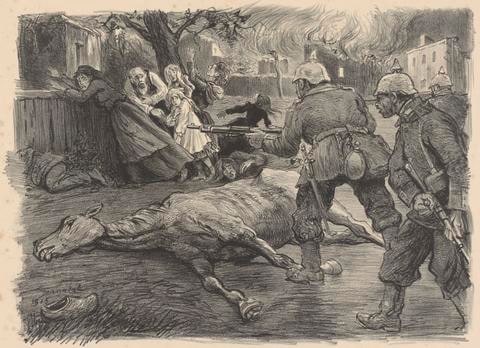 Massacre at Lunéville, from the series Crimes allemands (German Crimes)