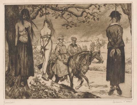 Les Pendues (The Hanged), from the series Crimes allemands (German Crimes)