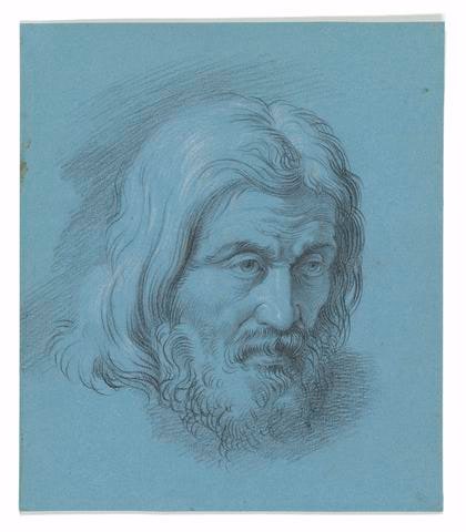 Head of a Bearded Philosopher, study for The Philosophers of the Divine Comedy