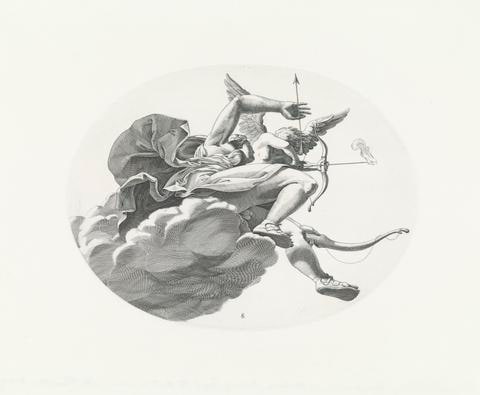 Hermaphrodite on the Clouds, Teaching Cupid to Shoot an Arrow