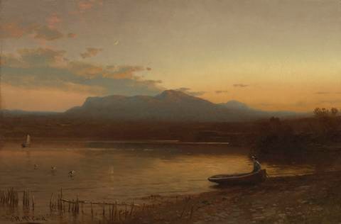 Along the Lakeshore at Dusk