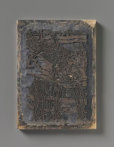 Key block and color block of The Oak and the Reed from the Fables of Avianus