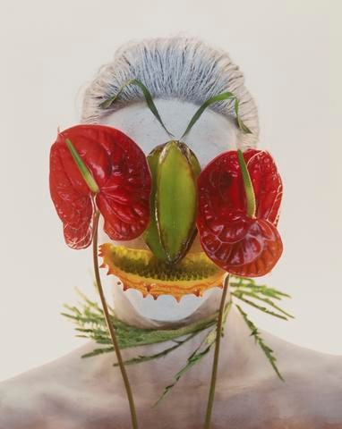 Masking, Red Spathe Mask, from the series Indigenous Woman