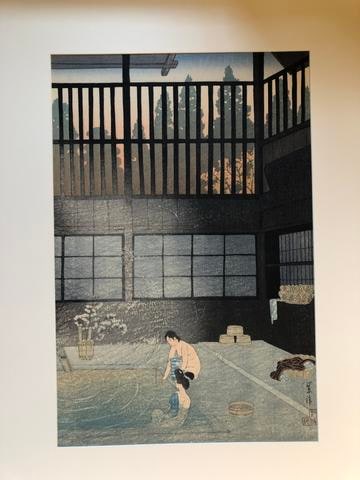 Morning at the Hot Springs, Nozawa in Shinano