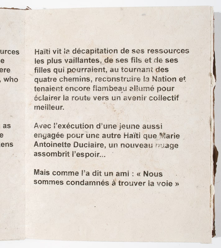 "HaÏti vit a la decapitation de ses ressources les plus vaillantes..."